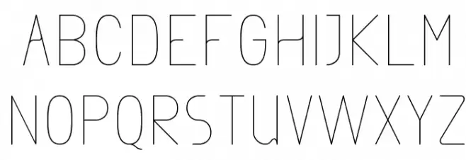 Exacta Light 字体 大写