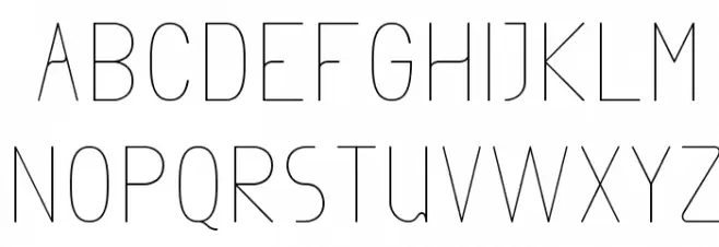 Exacta Light خط أحرف كبيرة