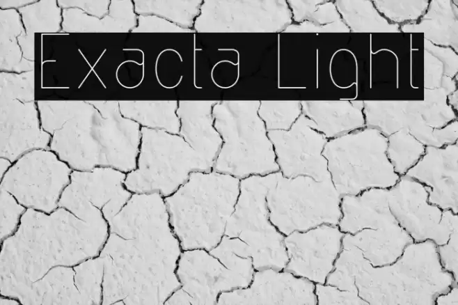 Exacta Light Font examples