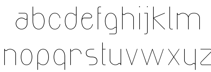 Exacta Light Font LOWERCASE