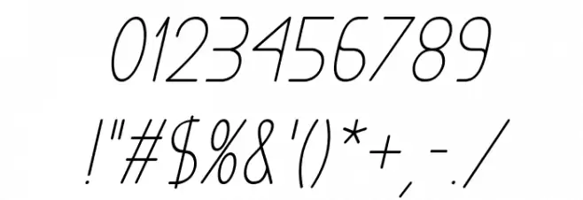 Exacta Medium Italic Font OTHER CHARS