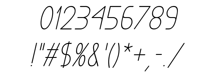 Exacta Medium Italic Font OTHER CHARS