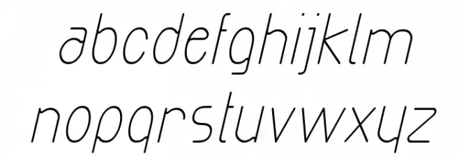 Exacta Medium Italic 字体 小写