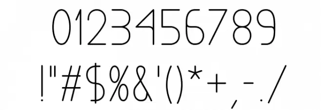 Exacta Medium Font OTHER CHARS