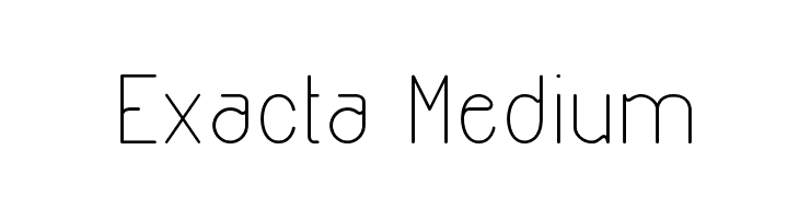 Exacta Medium  नि: शुल्क फ़ॉन्ट्स डाउनलोड