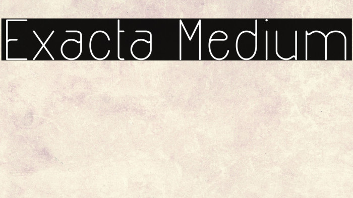 Exacta Medium Example 3