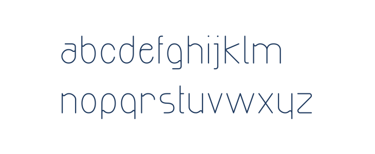 Exacta Medium Lowercase