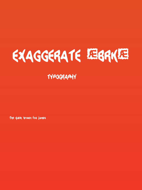 Exaggerate [BRK] Poster
