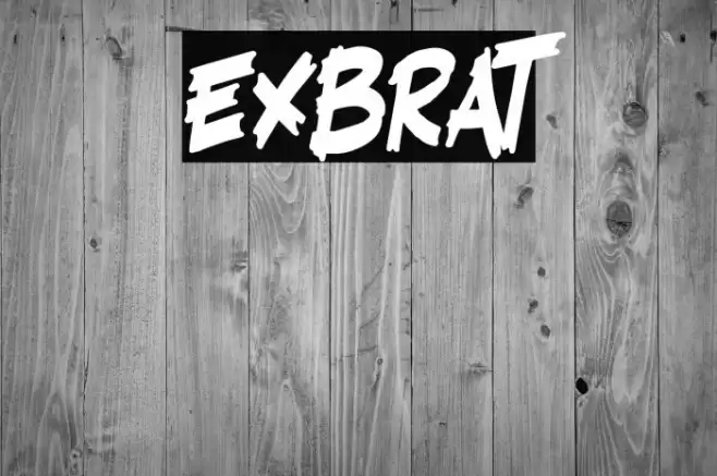 Exbrat フォント examples