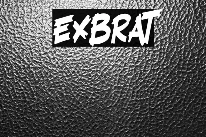 Exbrat フォント examples