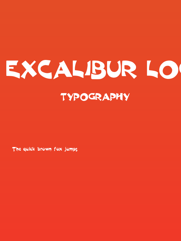 Excalibur Logotype Normal Poster