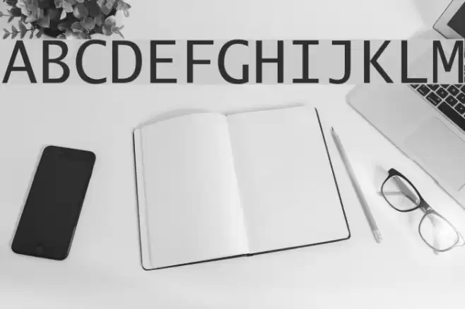 Excalibur Monospace Font examples