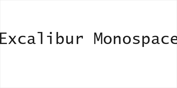 Excalibur Monospace Logo
