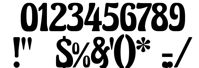 Excalibur Nouveau Medium Font OTHER CHARS