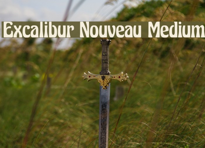 Excalibur Nouveau Medium Font examples