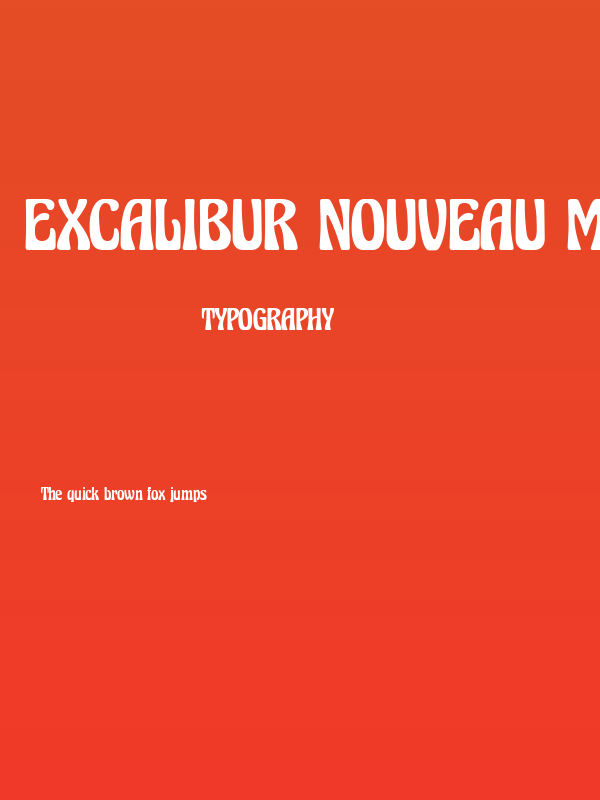 Excalibur Nouveau Medium Poster