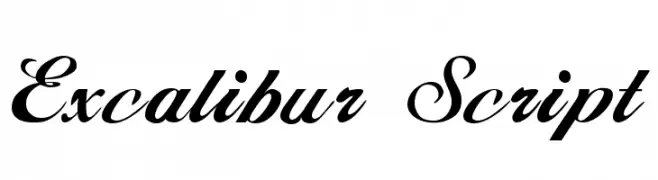 Excalibur Script  नि: शुल्क फ़ॉन्ट्स डाउनलोड