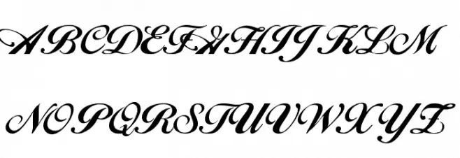 Excalibur Script 字体 大写