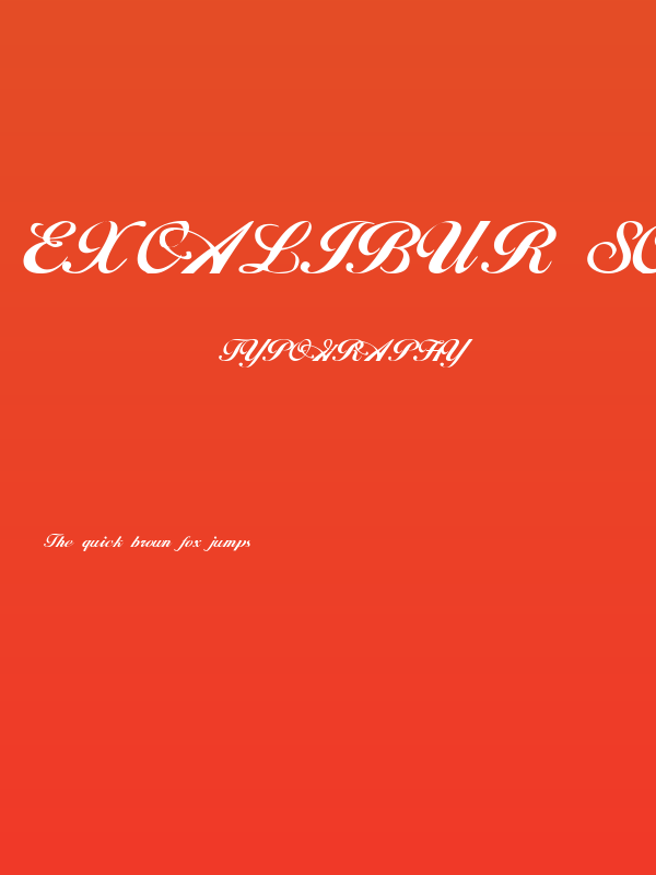 Excalibur Script Poster