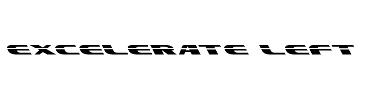 Excelerate Left  les polices de caractères gratuit tlcharger