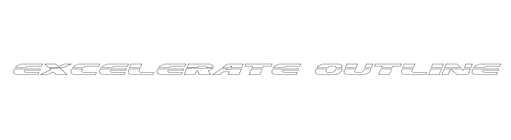 Excelerate Outline  フリーフォントのダウンロード