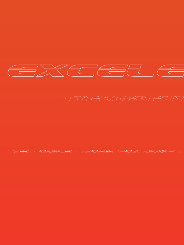 Excelerate Outline Poster