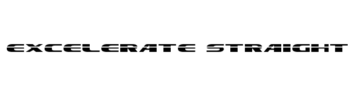 Excelerate Straight  baixar fontes gratis