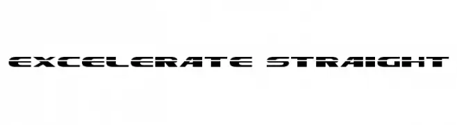 Excelerate Straight  Free Fonts Download