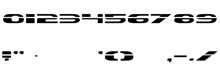 Excelerate Straight Font OTHER CHARS