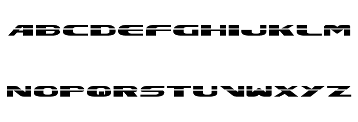 Excelerate Straight Font LOWERCASE