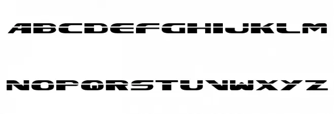Excelerate Straight フォント 小文字