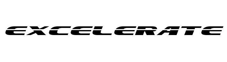 Excelerate  フリーフォントのダウンロード