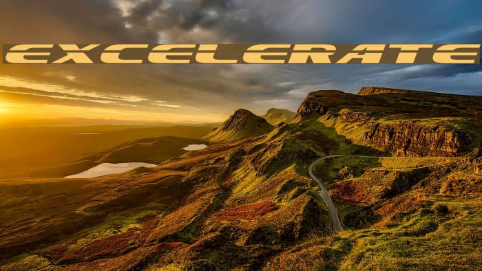 Excelerate Font examples
