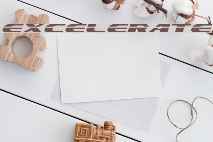 Excelerate Font examples
