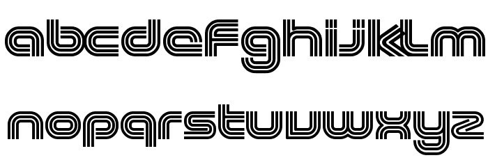 Excellence Extended Font LOWERCASE