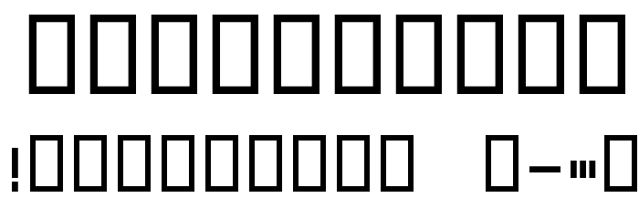 Excellence LightExtended Font OTHER CHARS
