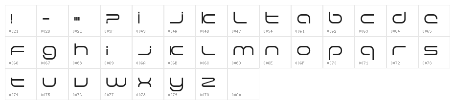 Excellence LightExtended Character Map