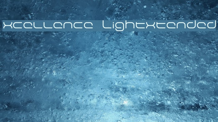 Excellence LightExtended Font examples