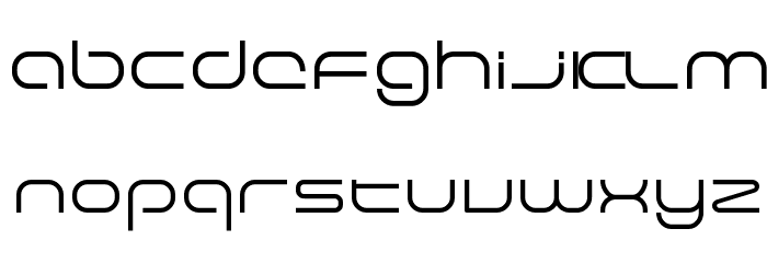 Excellence LightExtended Font LOWERCASE