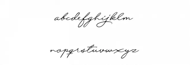 ExcellentSignatureDemo 字体 小写