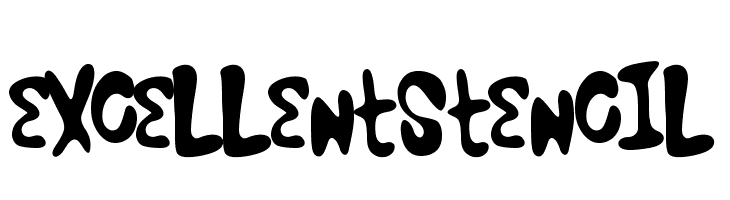 ExcellentStencil  Free Fonts Download