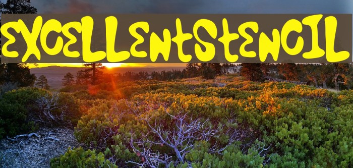 ExcellentStencil Font examples