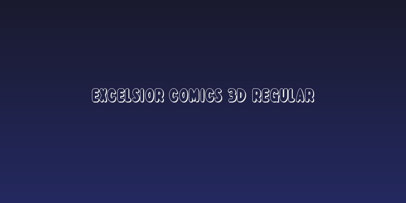 Excelsior Comics 3D Regular Social Header