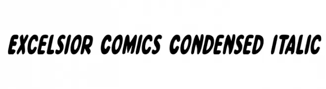 Excelsior Comics Condensed Italic  Frei Schriftart Herunterladen