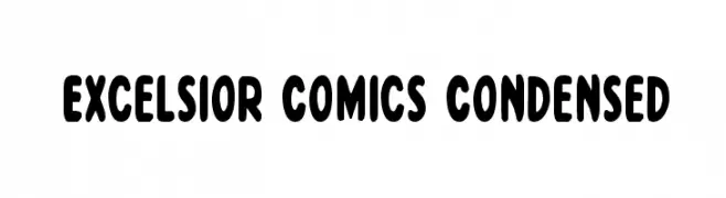 Excelsior Comics Condensed  Frei Schriftart Herunterladen