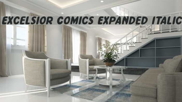Excelsior Comics Expanded Italic Font examples
