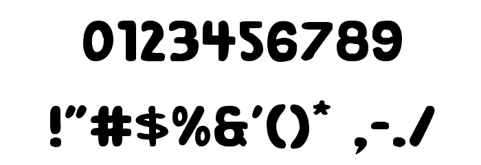 Excelsior Comics Expanded Font OTHER CHARS