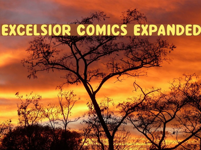 Excelsior Comics Expanded Font examples
