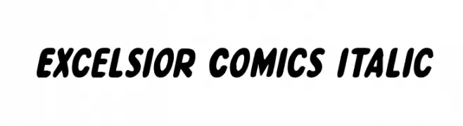 Excelsior Comics Italic  Frei Schriftart Herunterladen
