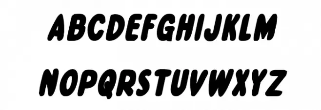 Excelsior Comics Italic Polices MAJUSCULES